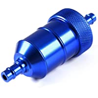 Filtros de combustible 1-4 &quot-6mm Motocicleta Pit Dirt Bike Gasolina Gasonline Fuel Limpiador de filtro en línea- Azul